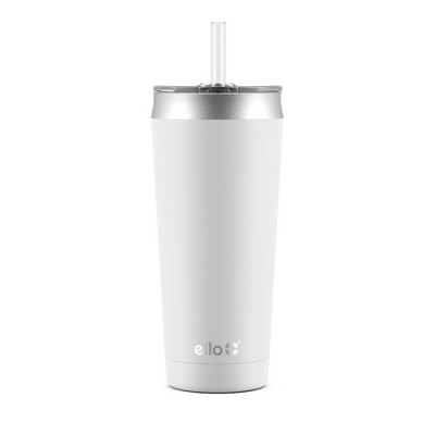 Ello Stainless Steel Can Cooler - White