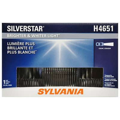 SYLVANIA - H4651 SilverStar Sealed Beam Headlight - High Performance Halogen Headlight Replacement (100x165), Brighter & Whiter Light for Added Clarity Downroad and Sideroad, (Contains 1 Bulb)