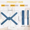 Unique Bargains Foldable Heat Resistant Non-Slip Silicone Trivet Mat for Pots Coasters - 2 of 4