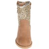 bebe Toddler Girl's Fashion Glitter Western Cowgirl Boots with Chunky Glitter and bebe Charm - 4 of 4