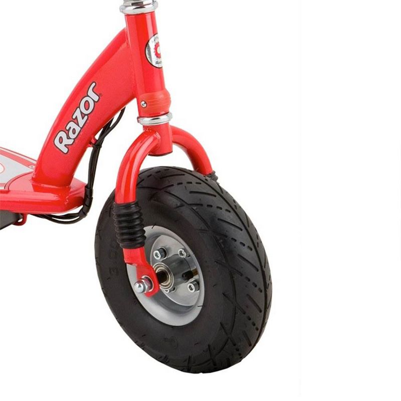 Razor E300 Durable Adult & Teen Ride-On 24V Motorized High-Torque Power Electric Scooter, Speeds up to 15 MPH with Brakes and 9" Pneumatic Tires, Red, 5 of 8