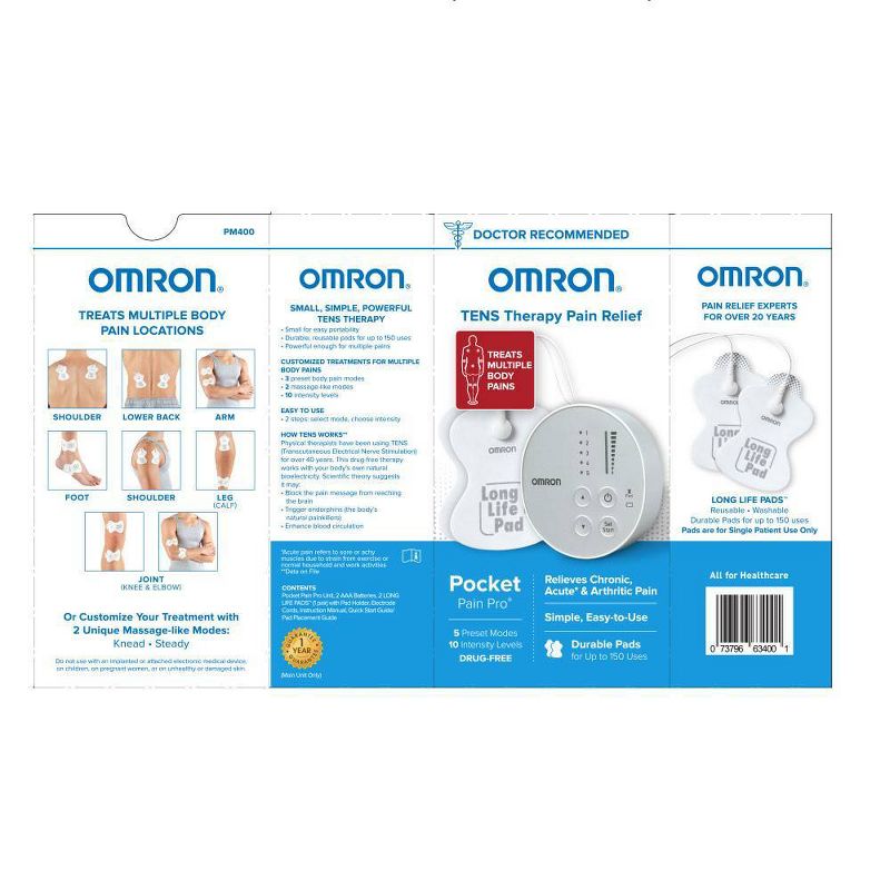Omron Electrotherapy TENS Pain Relief Device, 6 of 7