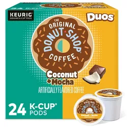 The Original Donut Shop Duos Coconut + Mocha Keurig Single-Serve K-Cup Coffee Pods, Medium Roast Coffee - 24ct
