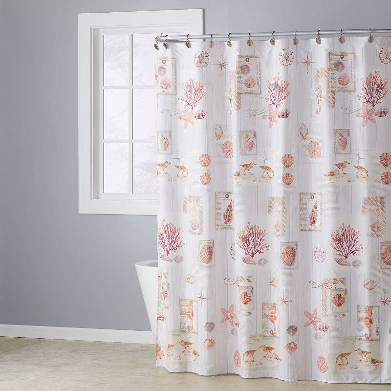 Rustic Seaside Fabric Shower Curtain - SKL Home, 3 of 6