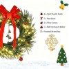 SEVOBAL Wreaths Christmas Wreath for Front Door with LED Lights, Prelit Christmas Wreath with 8 Modes and Ornaments, Green, Green, 36"*36"*3.9" - 4 of 4