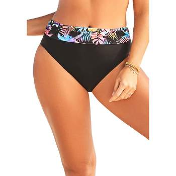 Swimsuits for All Women's Plus Size Foldover Swim Brief