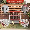 Coucheta Laying Boxes for Hens, Metal Nesting Boxes for Chickens, Chicken Nesting Box with Perch & Lid - Versatile Wall Mount or Free Standing - 4 of 4