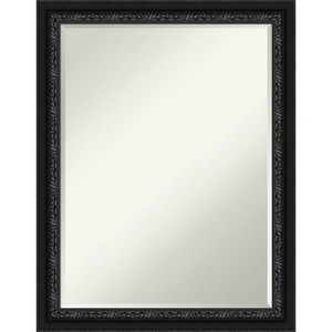 Amanti Art Downton Black Petite Bevel Wood Bathroom Wall Mirror 27.5 x 21.5 in. - 1 of 4