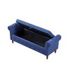 NicBex 63 Inch Storage Ottoman,Entryway Bench with Wood Legs for Bedroom and Living Room - 3 of 4