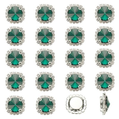 Unique Bargains DIY Craft Clothing Shoe Hat Bag Button Decor Claw Gem Rhinestones 32 Pcs