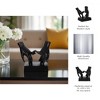 Modern Aluminum Hand Sculptures - Contemporary Minimalist Metal Tabletop Decor for Home, Office, Living Room, Bedroom & Workspace - 10" Black - 3 of 4