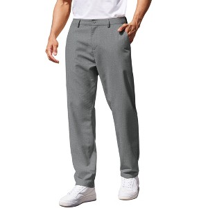 COOFANDY Men's Casual Pants Classic Fit Straight Legs Flat Front Twill Pants - 1 of 4