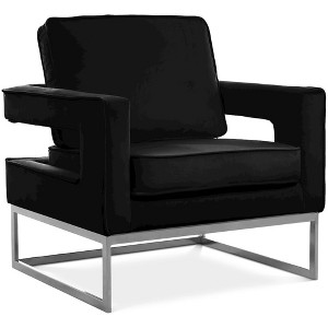 Meridian Furniture,Noah Velvet Accent Chair - 1 of 4