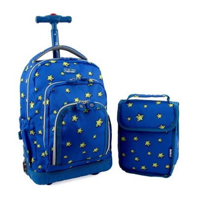 Kids' J World Lollipop 16 Rolling Backpack And Lunch Bag - Little Stars :  Target