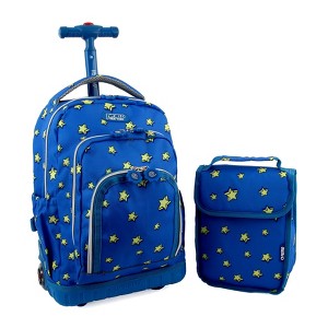 Kids' J World Lollipop 16" Rolling Backpack with Lunch Bag - 1 of 4