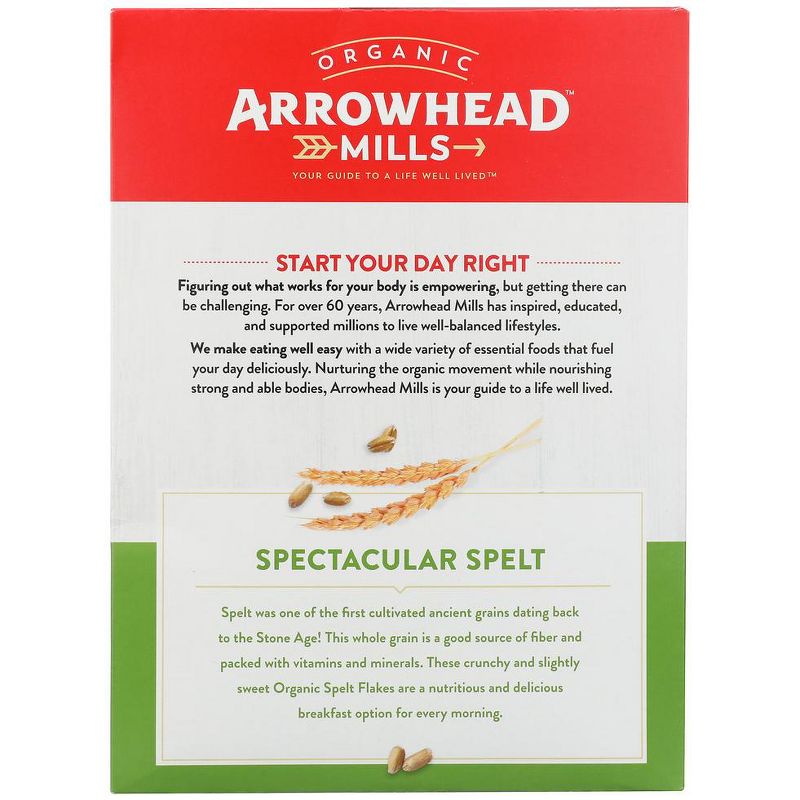 Arrowhead Mills Organic Spelt Flakes - Case of 6/12 oz, 3 of 8
