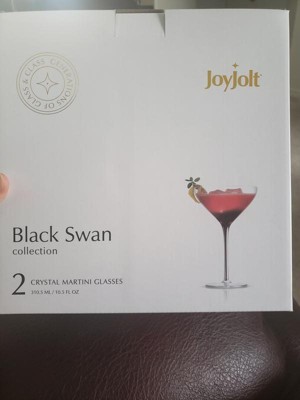 Joyjolt Olivia Crystal Martini Glasses - Set Of 2 Tall Elegant Cocktail  Glasses - 9.2 Oz : Target