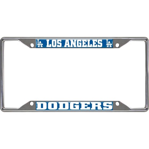 Los Angeles Dodgers MLB Stainless Steel License Plate