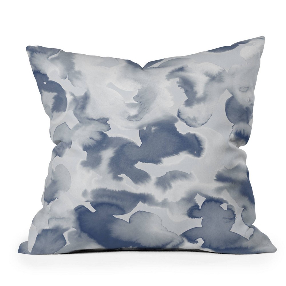 Photos - Pillow 20"x20" Deny Designs Jacqueline Maldonado Clouds Outdoor Throw  Blue