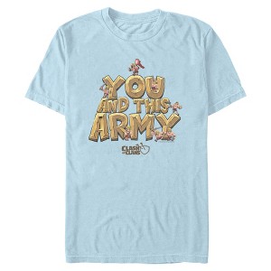 Mens Clash of Clans You And This Army Quote T Shirt - 1 of 4
