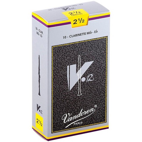 Vandoren V12 Series Eb Clarinet Reeds Strength 2.5, Box Of 10 : Target