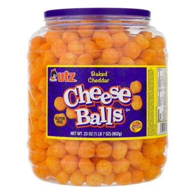Utz Cheese Balls Barrel - 23oz