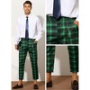 Lars Amadeus Men's Plaid Ankle Length Business Trousers - 4 of 4