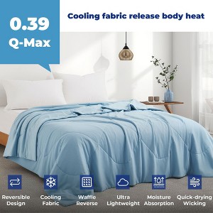Peace Nest Lightweight Breathable Cooling Waffle Reversible Blanket Summer Dual-side Comfort for Hot Sleepers - 1 of 4