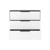NicBex Modern Wooden 6-Drawer Chest, Tall Closet Storage with Wardrobe Closet Set of 2 for Bedroom, Living Room - 4 of 4