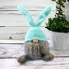 HomeRoots 19" Blue and Gray Fabric Easter Standing Gnome Tabletop Sculpture - 2 of 4