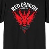 Dungeons & Dragons Red Dragon Men's Black Crew Neck Short Sleeve Graphic Tee - 2 of 3