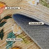 5'x7' Floral Area Rugs, Machine Washable Rug for Living Room- Soft Indoor Carpet, Low Pile for Bedroom, Dining Room, Playroom, Office - 2 of 4