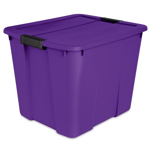 20gal Utility Storage Tubs And Totes Royal Purple Sterilite