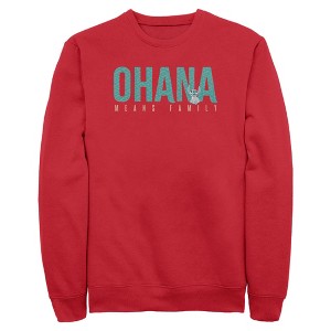 Mens Lilo & Stitch Bold Ohana means Family Sweatshirt - 1 of 4