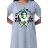 Elf The Movie Womens' Buddy Cotton-Headed Nightgown Sleep Pajama Grey - 3 of 3