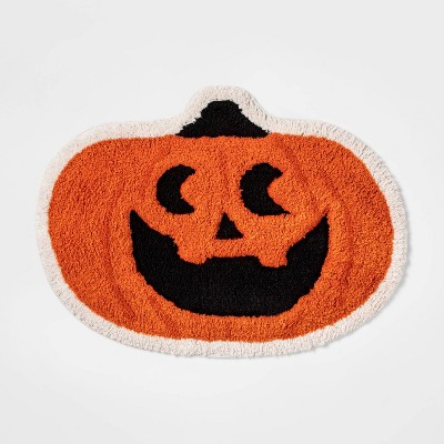 Halloween Pumpkin Shaped Bath Rug - Hyde & EEK! Boutique™