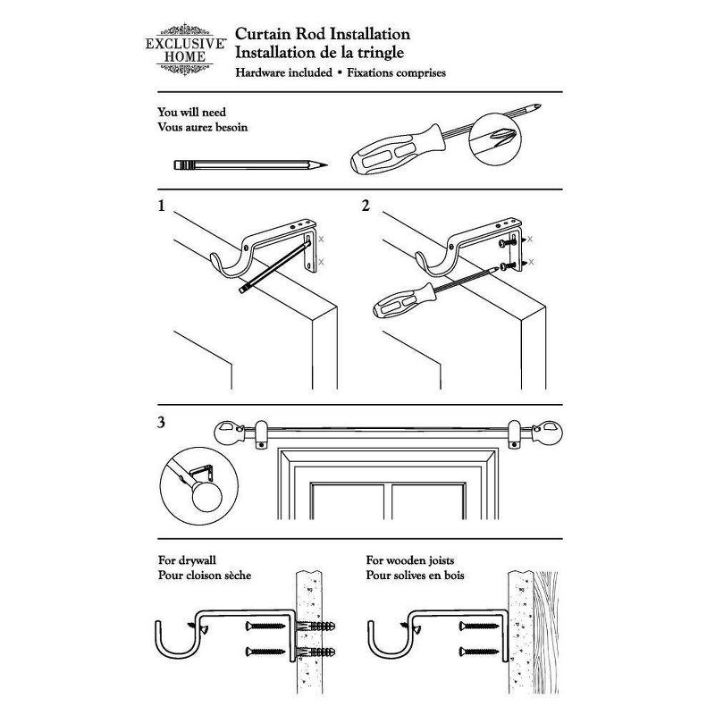 Exclusive Home Jetson Curtain Rod, 6 of 8