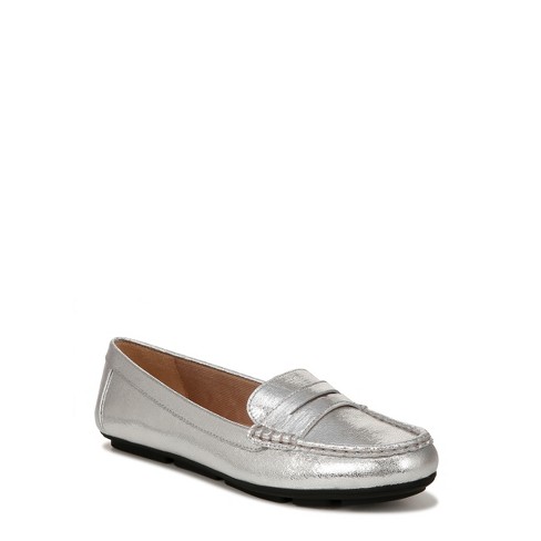 Lifestride Womens Riviera Loafers Silver Metallic 6 W : Target