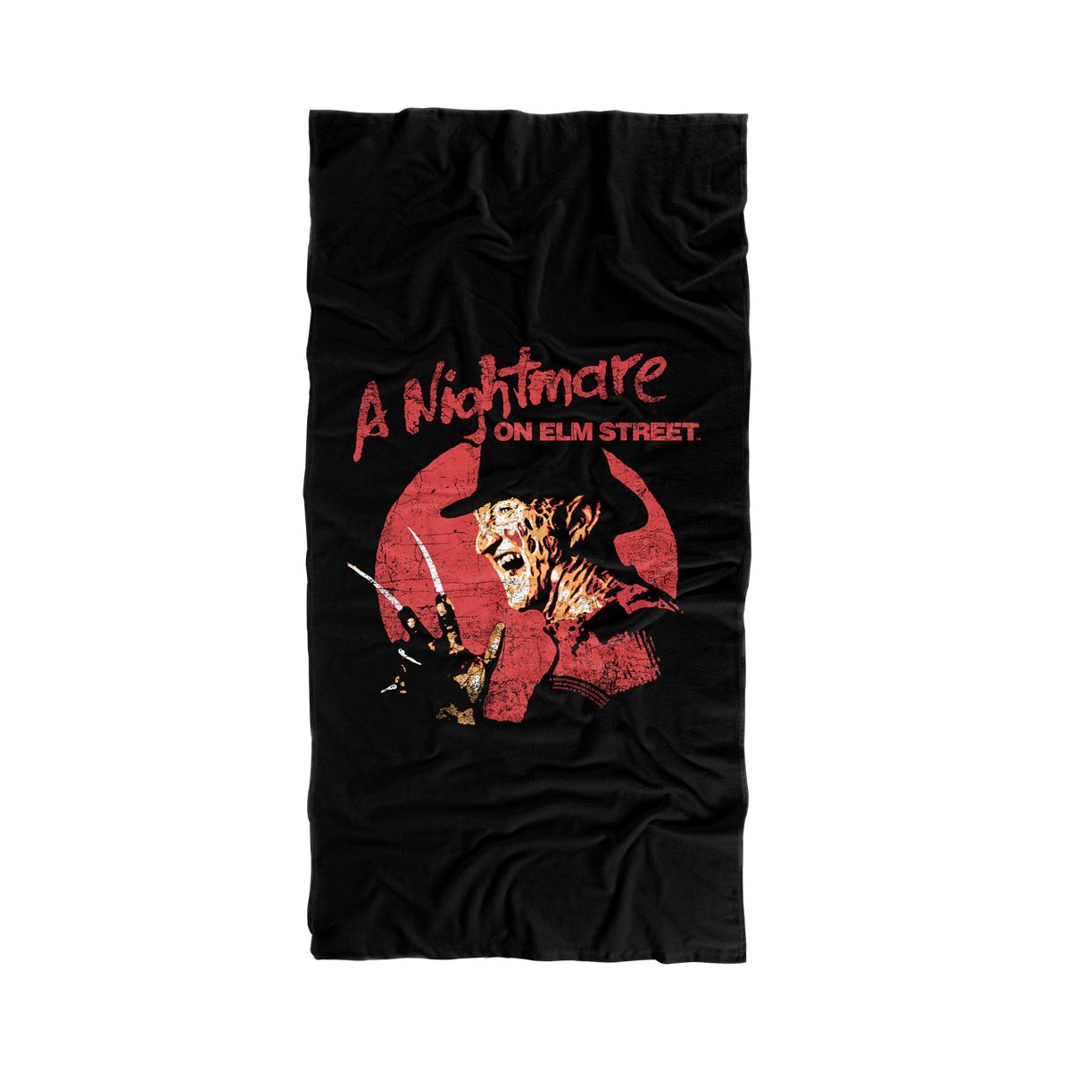 Nightmare On Elm Street Freddy Circle 30" x 60" Beach Towel