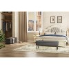 Ottoman Bench with Storage, Rectangular End of Bed Storage Benches, Faux Leather Mid-Century Modern Storage, Entryway Bench for Bedroom,Living Room - 4 of 4