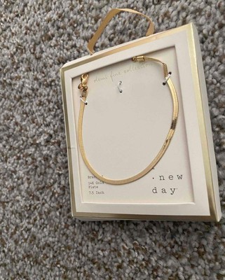 Paperclip Chain Bracelet Set 3pc - A New Day™ Gold