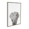 33"x23" Sylvie Elephant Animal Print And Portrait By Simon Te Tai Framed Wall Canvas Kate & Laurel - image 2 of 4