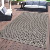 World Rug Gallery Geometric Border Indoor/Outdoor Area Rug - 2 of 4