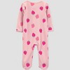 Carter's Just One You® Baby Girls' Strawberry Sleep N' Play - Pink - 2 of 4
