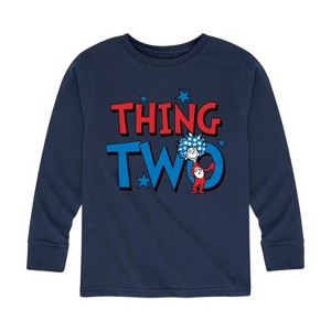 Boys' - Dr. Seuss - American Thing Two Long Sleeve Graphic T-Shirt - 1 of 4