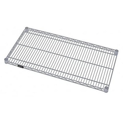 Quantum Storage Systems Wire Shelf, 30"W X 12"D, 600 - 800 Lb. Capacity, Gray Epoxy Antimicrobial Finish, Nsf