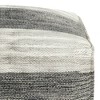 Buchanan Square Woven PET Polyester Pouf Gray/White - WyndenHall: Upholstered Footrest, No Assembly Required - 4 of 4