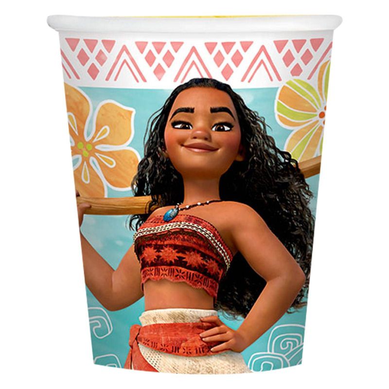Moana 9oz 8ct Paper Cups, 1 of 2