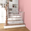 29.5-45.3" Wide Baby Gate for Stairs, Dog Gate Indoor for Doorways,White - 3 of 4