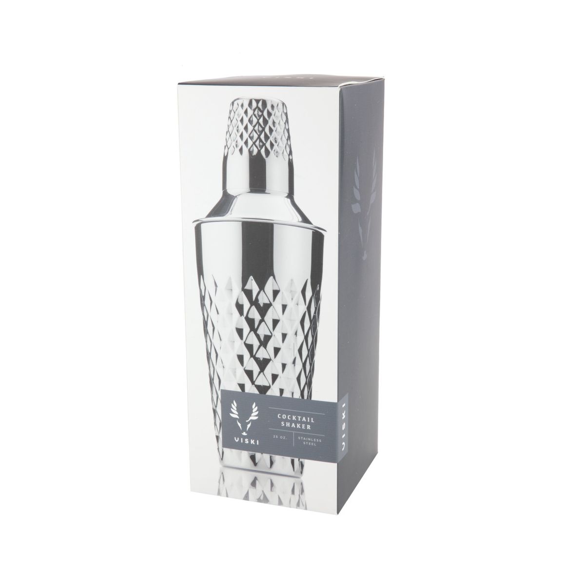 Viski Diamond Cocktail Shaker, Faceted Stainless Steel Drink Shaker for Margarita, Espresso Martini, Home Bar Essentials, Party Hosting Gifts, 25 oz - thumbnail 9
